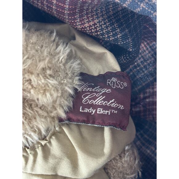 Russ Berrie Vintage Collection Lady Eleri Teddy Bear 13” w/ Purse & COA Handmade - Picture 7 of 7